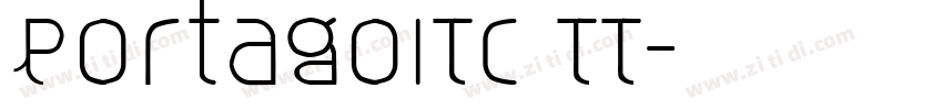 PortagoITC TT字体转换